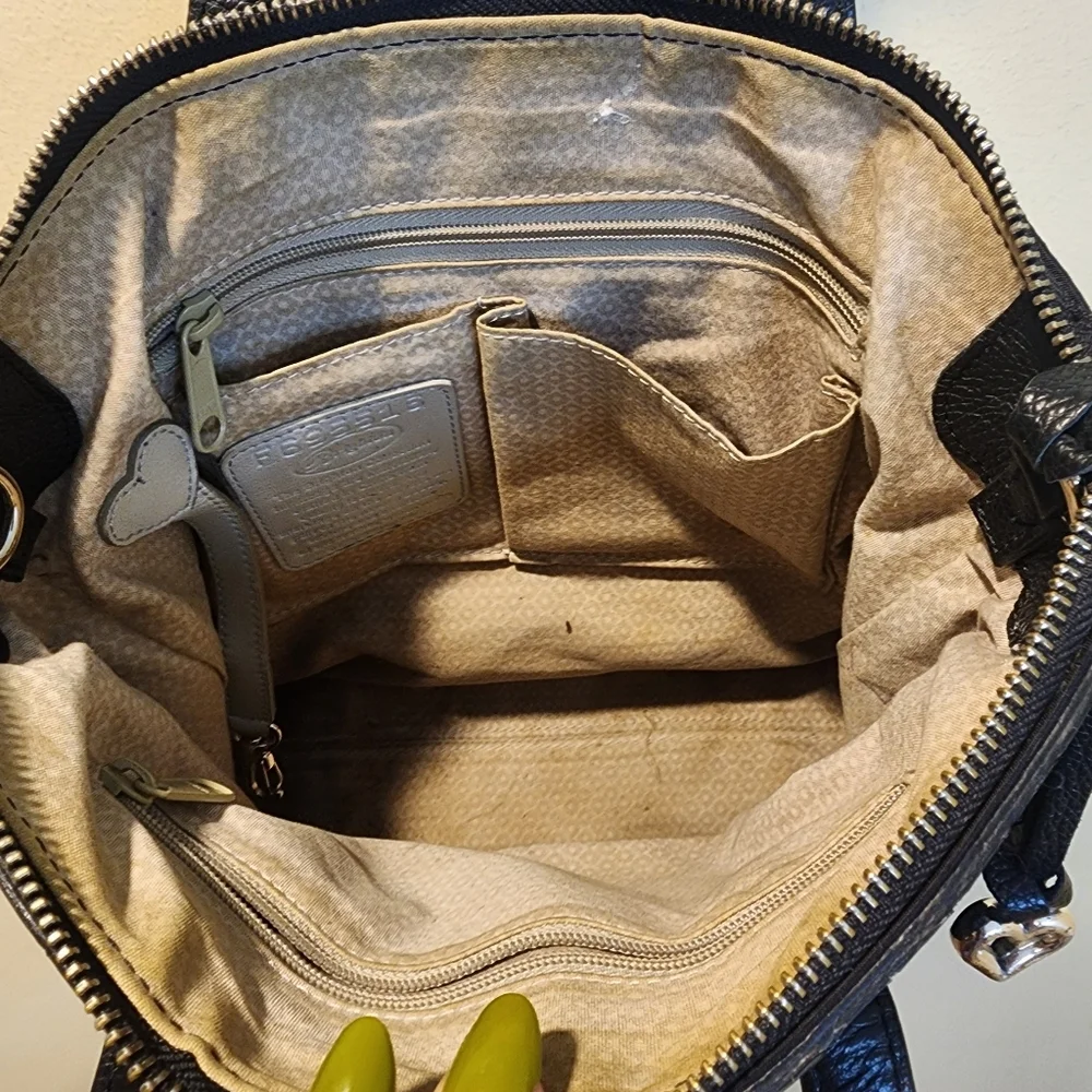 Brighton Bentley Convertible Backpack in black.